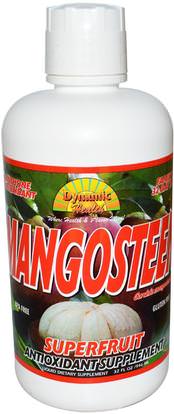 Dynamic Health Laboratories, Mangosteen, Antioxidant Supplement, 32 fl oz (946 ml) ,الغذاء، القهوة الشاي والمشروبات، عصير الفواكه