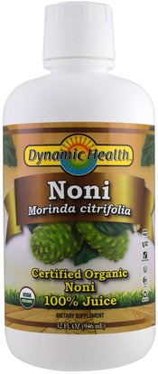 Dynamic Health Laboratories, Organic Certified Noni Juice, 32 fl oz (946 ml) ,الغذاء، القهوة الشاي والمشروبات، عصير الفواكه