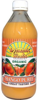 Dynamic Health Laboratories, Organic, Mango Puree, 16 fl oz (473 ml) ,الغذاء، القهوة الشاي والمشروبات، عصير الفواكه