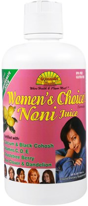 Dynamic Health Laboratories, Womens Choice! Noni Juice Formula, 32 fl oz (946 ml) ,الغذاء، القهوة الشاي والمشروبات، عصير الفواكه