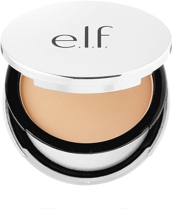 E.L.F. Cosmetics, Beautifully Bare, Sheer Tint, Finishing Powder, Fair/Light, 0.33 oz (9.4 g) ,حمام، الجمال، ماكياج