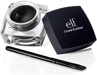 E.L.F. Cosmetics, Cream Eyeliner, Black, 0.17 oz (4.7 g) ,عيون
