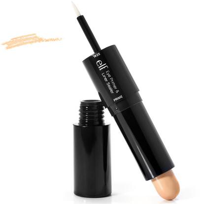 E.L.F. Cosmetics, Eye Primer & Liner Sealer, Clear/Natural, 0.09 oz (2.5 g)/0.14 oz (4 g) ,عيون