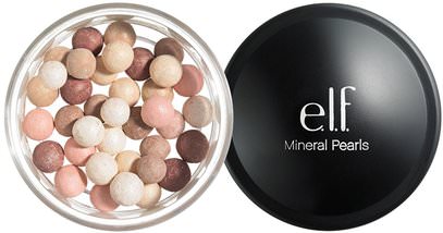 E.L.F. Cosmetics, Mineral Pearls, Natural.53 oz (15.12 g) ,المكملات الغذائية، المعادن، الوجه