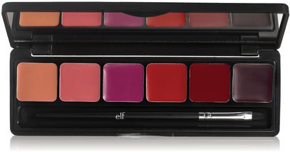 E.L.F. Cosmetics, Runway Ready Lip Palette, 0.26 oz (7.5 g) ,حمام، الجمال، أحمر الشفاه، لمعان، بطانة