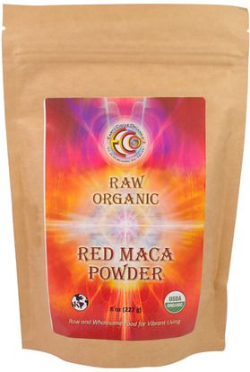 Earth Circle Organics, Raw Organic Red Maca Powder, 8 oz (227 g) ,المكملات الغذائية، أدابتوغين، الرجال، ماكا