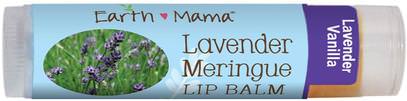 Earth Mama Angel Baby, Lavender Meringue Lip Balm, Lavender Vanilla.15 oz (4 ml) ,بعد الولادة، الحمل