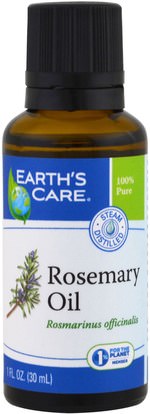 Earths Care, Rosemary Oil, 1 fl oz (30 ml) ,حمام، الجمال، الزيوت العطرية الزيوت، روزماري النفط
