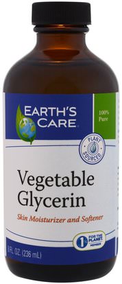 Earths Care, Vegetable Glycerin, 8 fl oz (236 ml) ,الجمال، العناية بالوجه