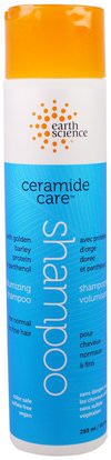 Earth Science, Ceramide Care, Volumizing Shampoo, 10 fl oz (295 ml) ,حمام، الجمال، الشامبو، الشعر، فروة الرأس، مكيف