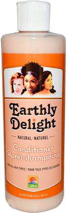 Earthly Delight, Natural Conditioner, For all Hair Types, 16 oz (454 ml) ,حمام، الجمال، الشعر، فروة الرأس، الشامبو، مكيف، لافيس الجسم الطبيعي الرعاية