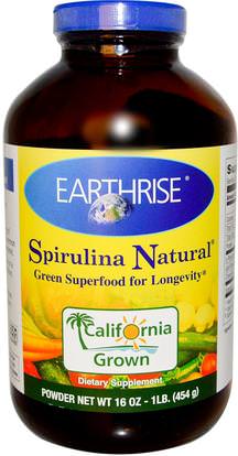 Earthrise, Spirulina Natural Powder, 16 oz (454 g) ,Herb-sa