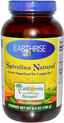 Earthrise, Spirulina Natural Powder, 6.4 oz (180 g) ,Herb-sa
