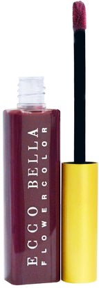 Ecco Bella, FlowerColor, Good For You Lip Gloss, Power.38 oz (11 g) ,حمام، جمال، العناية الشفاه، ملمع الشفاه، أحمر الشفاه، لمعان، بطانة