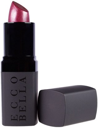 Ecco Bella, Flowercolor Lipstick, Merlot.13 oz (3 g) ,حمام، الجمال، العناية الشفاه، الشفاه عصا، أحمر الشفاه، لمعان، بطانة
