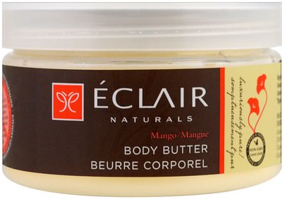 Eclair Naturals, Body Butter, Mango, 4 oz (113 g) ,الصحة، الجلد