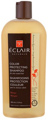 Eclair Naturals, Color Protecting Shampoo, Mango, 12 fl oz (355 ml) ,حمام، الجمال، دقة بالغة، فروة الرأس، الشامبو