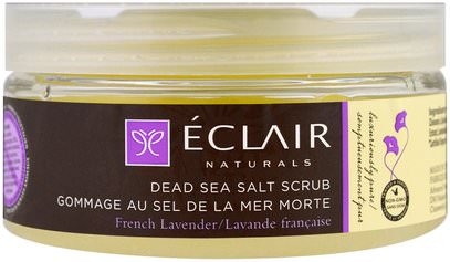 Eclair Naturals, Dead Sea Salt Scrub, French Lavender, 9 oz (255 g) ,حمام، الجمال
