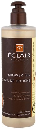 Eclair Naturals, Shower Gel, Creamy Coconut, 12 fl oz (355 ml) ,حمام، الجمال، هلام الاستحمام