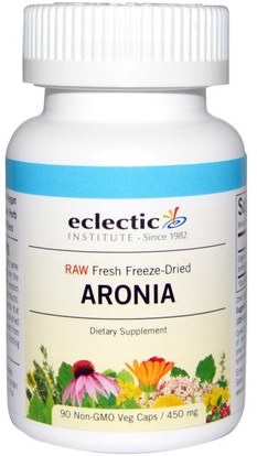 Eclectic Institute, Aronia, 450 mg, 90 Veggie Caps ,المكملات الغذائية، مضادات الأكسدة، تشوكبيري أروني التوت