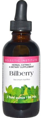 Eclectic Institute, Bilberry, 2 fl oz (60 ml) ,الصحة، العناية بالعيون، العناية بالعيون، التوت