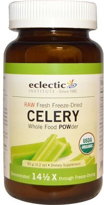Eclectic Institute, Celery, Whole Food POWder, 3.2 oz (90 g) ,الأعشاب، بذور الكرفس