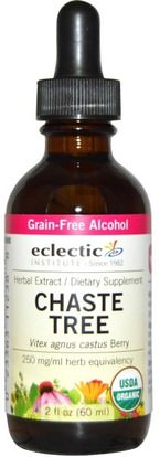 Eclectic Institute, Chaste Tree, 2 fl oz (60 ml) ,الأعشاب، التوت العفريت