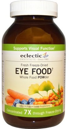 Eclectic Institute, Eye Food, Whole Food POWder, 4.9 oz (138 g) ,والرعاية الصحية، والعناية بالعيون، والرعاية الرؤية، والرؤية