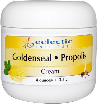 Eclectic Institute, Goldenseal-Propolis Cream, 4 oz (113.5 g) ,والصحة، والإصابات الحروق