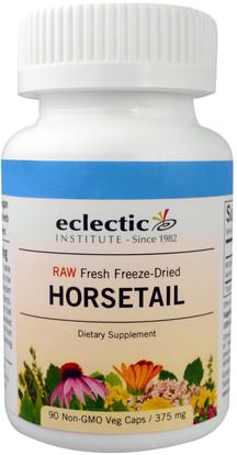 Eclectic Institute, Horsetail, 375 mg, 90 Veggie Caps ,الأعشاب، ذيل الحصان