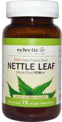 Eclectic Institute, Nettle Leaf, Whole Food POWder, 2.1 oz (60 g) ,الأعشاب، القراص، اللدغة