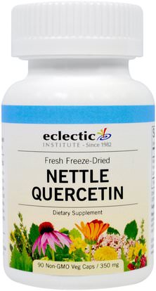 Eclectic Institute, Nettle Quercetin, 350 mg, 90 Veggie Caps ,المكملات الغذائية، كيرسيتين، القراص لاذع