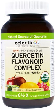 Eclectic Institute, Quercetin Flavonoid Complex, Whole Food POWder, 3.2 oz (90 g) ,المكملات الغذائية، كيرسيتين