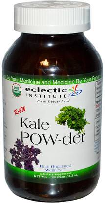 Eclectic Institute, Raw Kale POW-der, 3.2 oz (90 g) ,والصحة، والدعم المناعي، التخلص من السموم