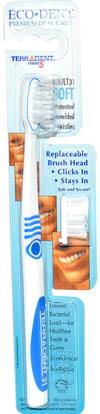 Eco-Dent, TerrAdent med5, Adult 31, Soft, 1 Toothbrush, 1 Spare Brush Head ,حمام، الجمال، شفهي، الأسنان، تهتم، فرشاة أسنان