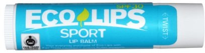 Eco Lips Inc., Sport Lip Balm, SPF 30.15 oz (4.25 g) ,حمام، الجمال، العناية الشفاه، بلسم الشفاه