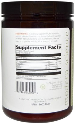 إكونوجينيكش الصحة المناعية، إكونوجينيكش السموم Econugenics, PectaSol-C, Modified Citrus Pectin, Powder, 454 g
