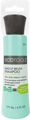 EcoTools, Makeup Brush Shampoo, 6 fl oz (177 ml) ,حمام، الجمال، أدوات ماكياج، فرش الماكياج