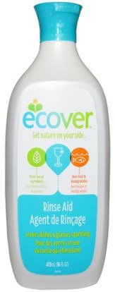 Ecover, Rinse Aid, 16 fl oz (473 ml) ,المنزل، غسل الصحون