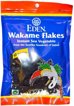 Eden Foods, Wakame Flakes, 1.06 oz (30 g) ,المكملات الغذائية، الطحالب المختلفة