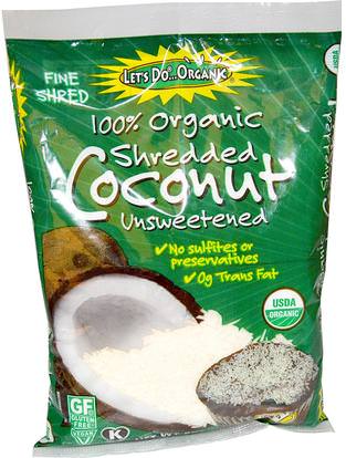 Edward & Sons, Organic Shredded Coconut, Unsweetened, 8 oz (227 g) ,الغذاء، الفواكه المجففة، جوز الهند كله
