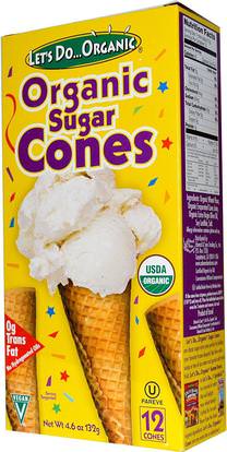 Edward & Sons, Organic Sugar Cones, 12 Cones, 4.6 (132g) ,إدوارد & سونس، البوظة، كونيس