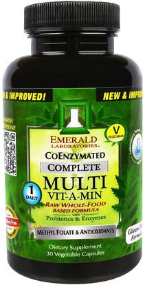 Emerald Laboratories, CoEnzymated Complete, Multi Vit-A-Min, 30 Veggie Caps ,الفيتامينات، الفيتامينات