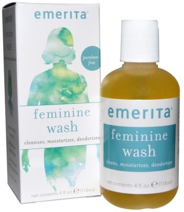 Emerita, Feminine, Wash, 4 fl oz (118 ml) ,حمام، الجمال، المرأة