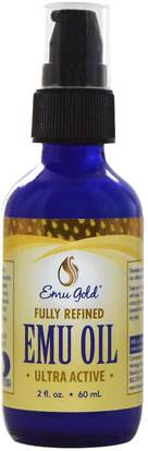 Emu Gold, Emu Oil, 2 fl oz (60 ml) ,الصحة، الجلد، إمو النفط، الجمال، العناية بالوجه