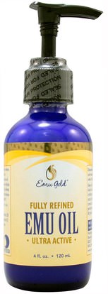 Emu Gold, Emu Oil, Fully Refined, Ultra Active, 4 fl oz (120 ml) ,حمام، الجمال، غسول الجسم، إلتحم، إمو، أويل