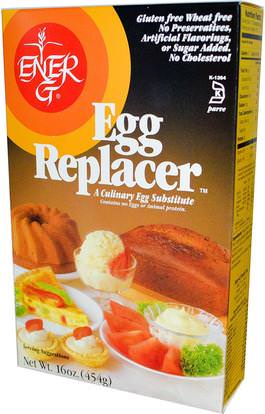 Ener-G Foods, Egg Replacer, 16 oz (454 g) ,مخزن خالية من الغلوتين، والغذاء