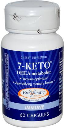 Enzymatic Therapy, 7-KETO, DHEA Metabolite, 60 Capsules ,المكملات الغذائية، 7-كيتو