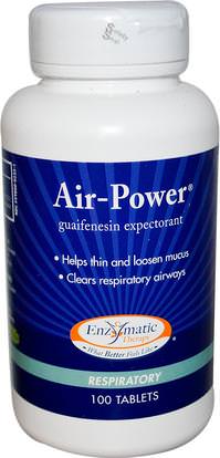 Enzymatic Therapy, Air-Power, Respiratory, 100 Tablets ,والصحة والرئة والقصبات الهوائية