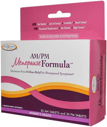 Enzymatic Therapy, AM/PM Menopause Formula, Womens Formula, 60 Tablets ,والصحة، والنساء، وانقطاع الطمث